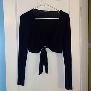 nastygal long sleeve crop